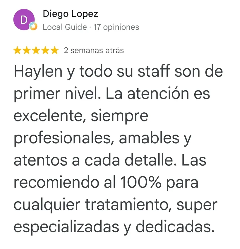 Opinión de paciente sobre RinoArte® y la Dra. Haylen Solarte