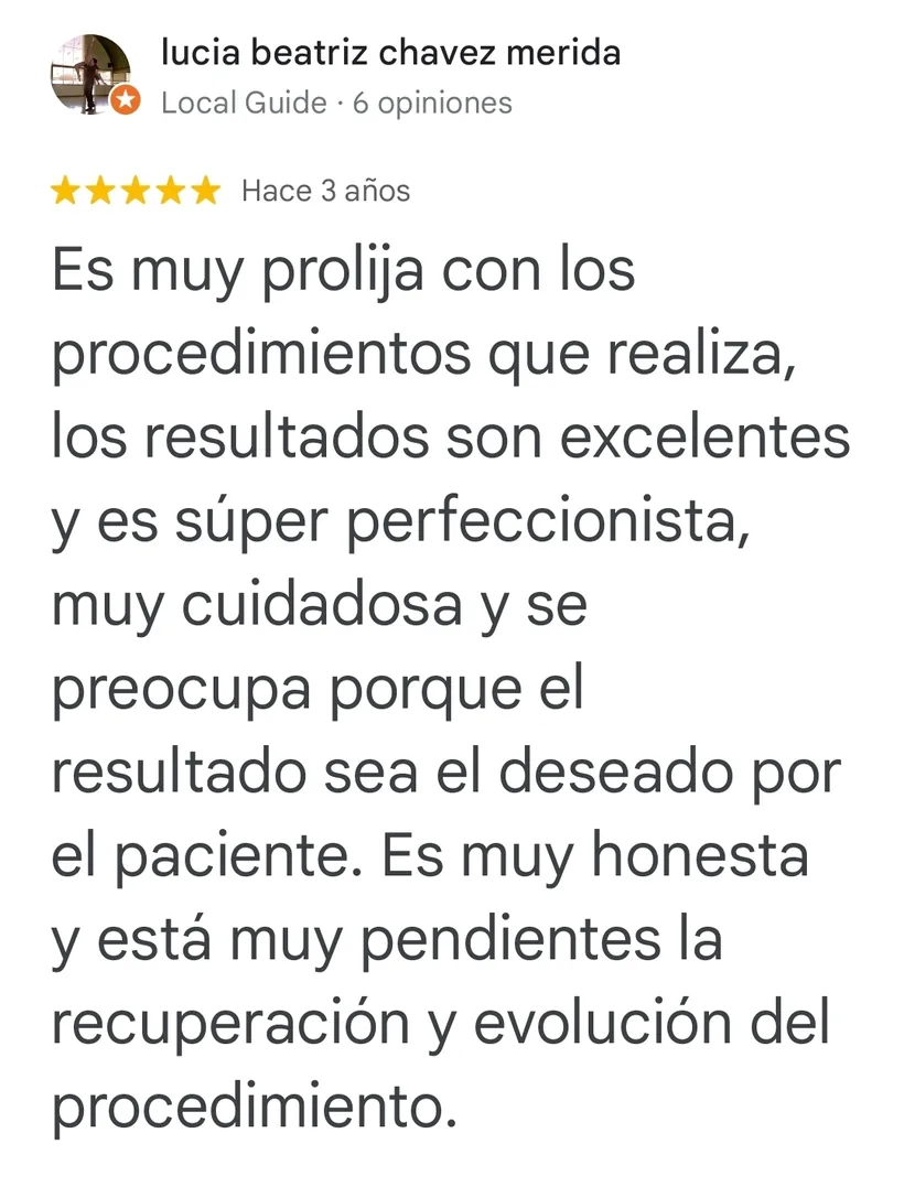 Opinión de paciente sobre RinoArte® y la Dra. Haylen Solarte